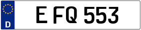 Trailer License Plate